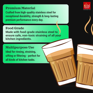 Ensemble de 12 passoires à thé et à café en maille conique en acier inoxydable I-10 I-20 en plastique - Product Image 5