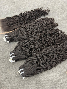 Extensiones de Cabello Rizado al Vapor 100% Procesado con Cierre de Trama a Máquina Combo Steam Pixiel Curl DD, Precio de Fábrica - Product Image 5