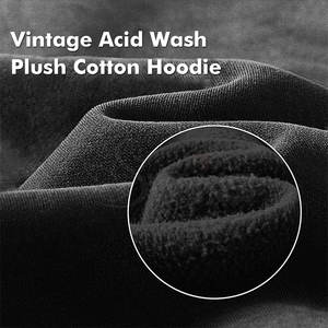 เสื้อฮู้ดดี้ดีไซน์พิเศษปี 2026 ล้างสีแบบแอซิด สำหรับใส่ลำลองในฤดูหนาว คุณภาพสูง ผ้าฝ้าย 100% สำหรับผู้ชาย วางจำหน่ายออนไลน์ - Product Image 5