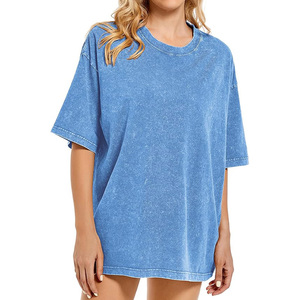 T-shirt noir délavé oversize, style décontracté, couleur unie, écologique, 100% coton, col rond, logo, unisexe, manches courtes - Product Image 4