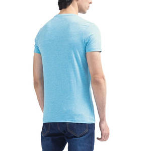 ผู้ผลิตเสื้อ OEM แบบกำหนดเอง ผ้าฝ้าย 100% คอปกสองสี เสื้อยืดแขนสั้นผู้ชาย คอกลม ทรงปกติ ระบายอากาศได้ดี แห้งเร็ว - Product Image 4