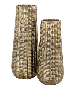 Elegant Coastal Iron Flower Vase Premium Decorative Handmade Eco-Friendly <b>Tabletop</b> Vase Zahid Exports - Product Image 2