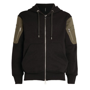 Mens PIHA SPORTS Custom New Design Warm Hooded Long Sleeve <b>Zip</b>-<b>Up</b> Hoodie Winter Fashion Contrast Solid Color Sweatshirt - Product Image 5