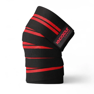Bandes de compression élastiques robustes pour genoux, soutien pour la musculation, les squats, les soulevés de terre, l'haltérophilie, équipement de gym, entraînement, soutien des genoux - Product Image 2