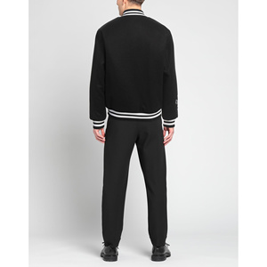 Blouson de baseball unisexe personnalisé style universitaire, grande taille, léger, coupe ample, col montant, 100 % coton - Product Image 3