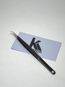 Customized Brown Isolation Eyelash Tweezer Professional Lash <b>Tool</b> <b>Precision</b> Stainless Steel Manufacturer Wholesale Private Label - Product Image 5