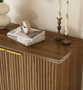 ตู้เก็บรองเท้าไม้สำหรับทางเข้าบ้าน 5 ชั้น พร้อมกระจก - Product Image 4