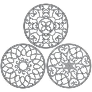 Tabletop Decorative Aluminum <b>Trivet</b> Custom Shape White Color Metal <b>Trivet</b> for Heat Resistant Protecting <b>Trivets</b> Set Of 3 - Product Image 1