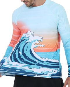 เสื้อเชิ้ตตกปลาสำหรับผู้ชาย น้ำหนักเบา แขนยาว ป้องกันรังสียูวี UPF 50 ระบายอากาศได้ดี ชุดตกปลา เสื้อผ้ากีฬากลางแจ้ง - Product Image 2
