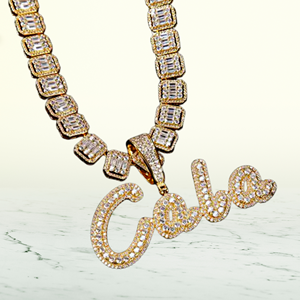 Colgantes Personalizados ICEDJEWELZ de Plata de Ley 925 Chapados en Oro con Moissanita, Estilo Hip Hop Unisex, Joyería Certificada IGI - Product Image 6