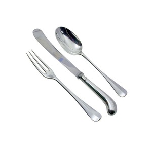 Ensemble de couteau, fourchette et cuillère en céramique de haute qualité avec poignée perlée, boîte cadeau, couverts en acier inoxydable, design élégant, durable, poli miroir - Product Image 1