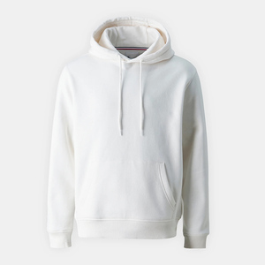 Sudadera con Capucha Blanca Lisa de Alta Calidad al por Mayor, Unisex, 100% Algodón, Corte Regular para Hombre, Sudadera con Capucha de Algodón para Hombre con Logotipo Personalizado - Product Image 2
