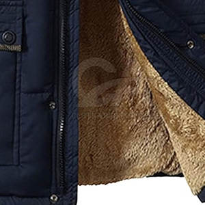 Manteau à capuche en fausse fourrure épaisse pour homme, fournisseur OEM de vestes d'hiver, parka d'hiver personnalisée pour homme avec capuche en fausse fourrure - Product Image 6