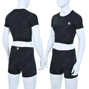 Ropa Deportiva de Yoga para Mujer con Logotipo Personalizado, Conjunto de 2 Piezas por Encima de la Rodilla, Tops Cortos, Secado Rápido y Transpirable - Product Image 1