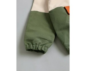 Sudadera con Capucha Verde para Niños, Estilo Moderno y Lujoso, con Panel Naranja de Felpa, Chándal al Por Mayor al Mejor Precio - Product Image 2
