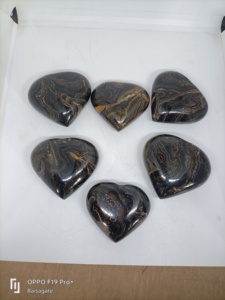 Piedra de Corazón de Estromolita Natural Pulida, Cristal Curativo, Fósil de Corazón para Meditación, Reiki, Energía de Chakras, Venta al por Mayor - Product Image 5