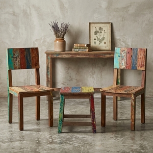 Modern Eco-Friendly <b>Square</b> Reclaimed Painted Solid <b>Wood</b> <b>Coffee</b> <b>Table</b> 41x41 Model TAB26 Living Room Furniture 1 Year Warranty - Product Image 5