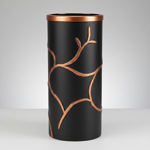 Ensemble de vases modernes en métal doré cannelé, écologiques, géométriques, rectangulaires, pour centres de table de mariage, décoration de luxe pour la maison - Product Image 6