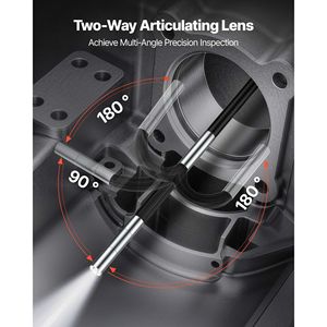 Boroscopio Articolato Ultra Sottile da 0,15 Pollici per Ispezione Auto, Endoscopio Bidirezionale con Schermo IPS da 4,3 Pollici e Lente HD 1280 X 720 - Product Image 2