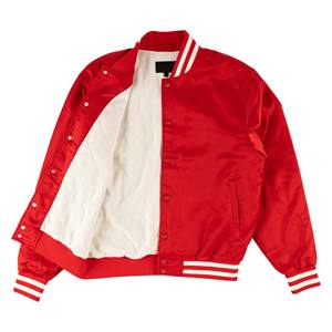 Veste bomber en satin Varsity Letterman à manches longues, personnalisable pour homme, pour le sport et l'université - Product Image 3