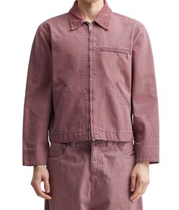 Chaqueta de Trabajo Francesa Personalizada al por Mayor para Hombre, Abrigo de Trabajo de Sarga de Algodón Rosa OEM, Uniforme de Trabajo Resistente - Product Image 4