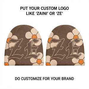 ZAINI ZI-230 Bonnet unisexe en acrylique pour adultes, 280 GSM, en tricot extensible chaud avec revers et logo brodé - Product Image 1