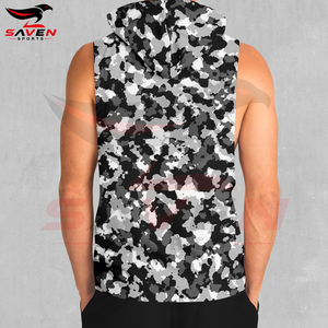 Nouvelles tendances, bon fournisseur, OEM ODM, vêtements pour hommes, vêtements de sport écologiques, vêtements de sport personnalisés, sweat-shirts sans manches - Product Image 2