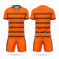 Seragam Sepak Bola Sublimasi Kustom Terbaru 2026 Unisex 100% Poliester Bernapas Cepat Kering Jersey Sepak Bola Set Celana Pendek