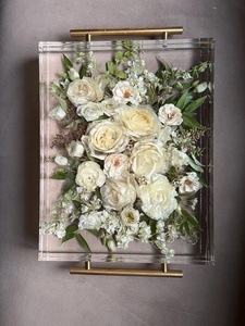 Custom Resin <b>Flower</b> Preservation Tray | Wedding <b>Bouquet</b> Keepsake Tray | Personalized Floral Heirloom | Anniversary & Memorial Gi - Product Image 2