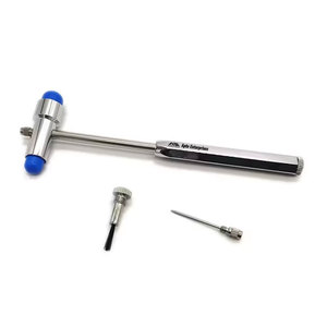 Marteau de réflexe médical pour usage chirurgical, hospitalier, percussion, couleur bleue, conception à double tête, par Apto Enterprises - Product Image 1