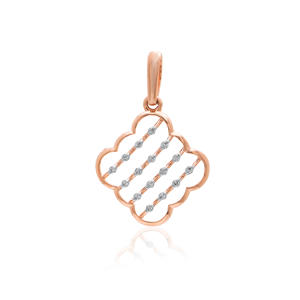 Collier pendentif classique en diamant naturel de 0,07 carat, couleur H-I, taille brillant rond, clarté VS-SI, bijoux fins pour femmes - Product Image 2