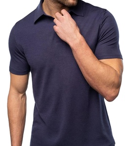 Vente en gros de polo avec logo brodé sur mesure pour hommes polo uni imprimé sur mesure 100% t-shirt en coton pour unisexe 2026 - Product Image 2