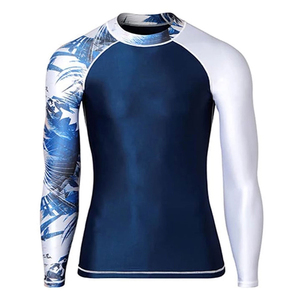 Cheap Custom <b>Printed</b> Breathable Rash Guard High Quality Long Sleeve Jiu Jitsu Mma Rash Guard Compression Shirts For Adults - Product Image 1
