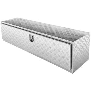 Cassone per Camion in Alluminio Rinforzato 152x61x61 cm con Piastra Diamantata, Chiavi di Blocco, Resistente all'Acqua, Accessori per il Controllo del Carico - Product Image 1