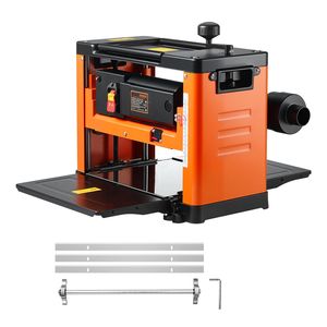 Potente Motor de 2000W y 23500 RPM, Rodillos Dobles, Mesa de Trabajo de 13 Pulgadas de Ancho, Cepilladora de Espesor de Banco de 2000W y 23500 RPM con Rodillos Dobles, Usada - Product Image 1