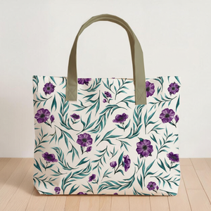 Sac de courses en coton, sac fourre-tout écologique résistant, réutilisable, lavable et spacieux pour les courses - Product Image 2