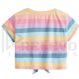 Camiseta de Algodón 240 GSM para Hombre, Diseño Arcoíris Multicolor, Corte Holgado, Estilo Casual Urbano, Calidad Premium - Product Image 2