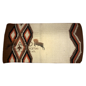 <b>Woolen</b> Saddle <b>Blanket</b> 34x36 Hand Woven 100% New Zealand Wool Fleece Lining Western Equestrian for Competition & Training - Product Image 5