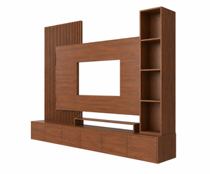 Panel de TV Moderno de Madera, Centro de Entretenimiento, Mueble de TV de Lujo para Hotel o Apartamento, Consola Multimedia para Sala de Estar - Product Image 3