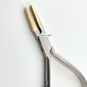 Pince à bec plat en laiton pour piercing – Outil de perçage à mâchoires lisses et non-abrasives pour bijoux de piercing corporel, pince à bec plat sans dents - Product Image 3