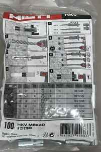 พุกยึด HILTI รุ่น HKV M 12x50 แบบหัวกระสุน ไม่แตกหัก ผลิตจากเหล็กกล้าคาร์บอนชุบสังกะสี แบบยึดติดด้วยการขยายตัว - Product Image 4