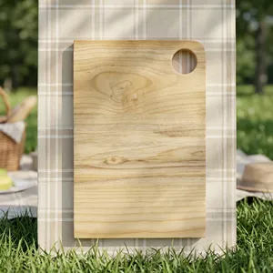 Planche à découper en bois, style rond, pour usage en cuisine, qualité alimentaire - Product Image 2