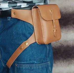 Custom Order Handmade Leather <b>Belt</b> <b>Pouch</b> Thigh Bag Functional Fashion Gift for Him Valentine Day Christmas LLB-0083 - Product Image 1