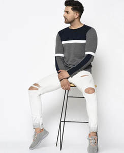 Camiseta de algodón transpirable para hombre, camiseta informal en blanco de 230gsm, unisex, personalizable, 230 GSM, 16 colores - Product Image 6