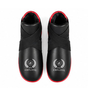 Chaussures de boxe pour hommes - Fermeture élastique en cuir, antidérapantes, légères et confortables, idéales pour l'entraînement et les séances de fitness - Product Image 4