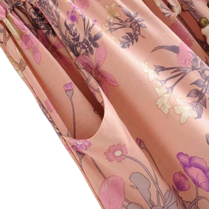 Vestido Mini con Estampado Floral para Mujer, Atuendo Casual para Vacaciones - Product Image 4