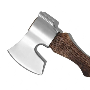 Steel Head <b>Axe</b> With Wooden Handle For Bushcraft <b>Camping</b> And Wood Chopping Activities High Performance Mini <b>Axe</b> - Product Image 3