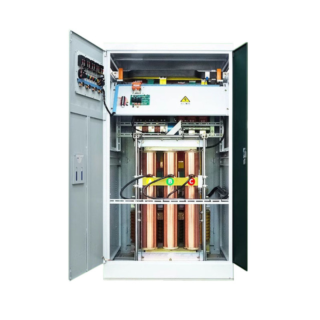 Factory Price 3 Phase Full Power Ac Intelligent Automatic High Power Input 314V-446V 500KVA High Power Voltage Stabilizer