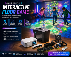 Sistema de Juego de Proyección Interactiva en el Suelo Eshark – Seguimiento de Movimiento Avanzado |   Solución de Entretenimiento Comercial y Multijugador - Product Image 2