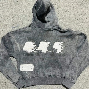 Nouvelle Arrivée - Sweat à Capuche Homme Personnalisé en Polaire Effet Vieilli - Séchage Rapide & Respirant 100% Coton Style Formel - Product Image 1